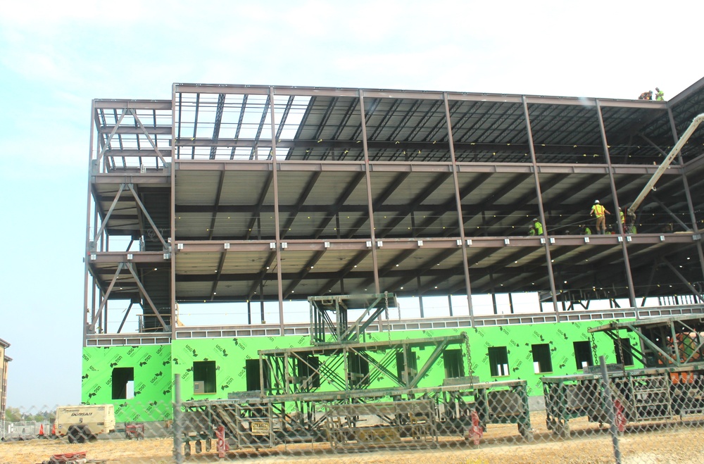 May 2024 barracks construction operations at Fort McCoy