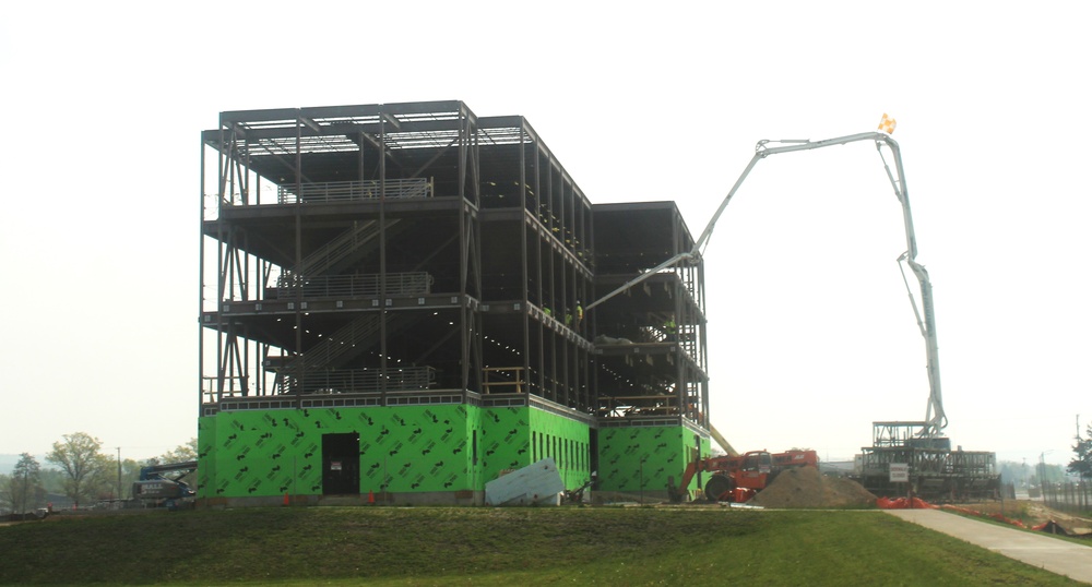 May 2024 barracks construction operations at Fort McCoy