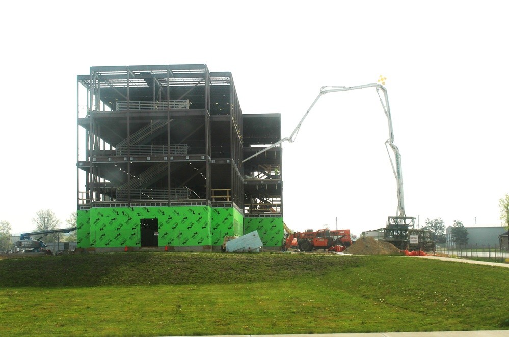 May 2024 barracks construction operations at Fort McCoy