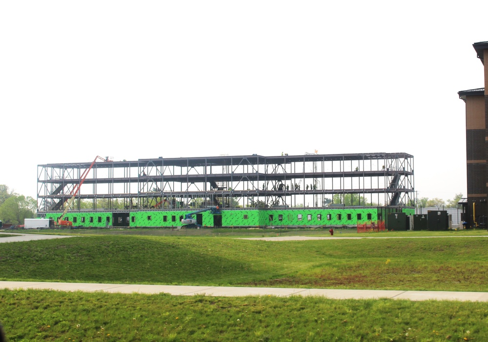 May 2024 barracks construction operations at Fort McCoy