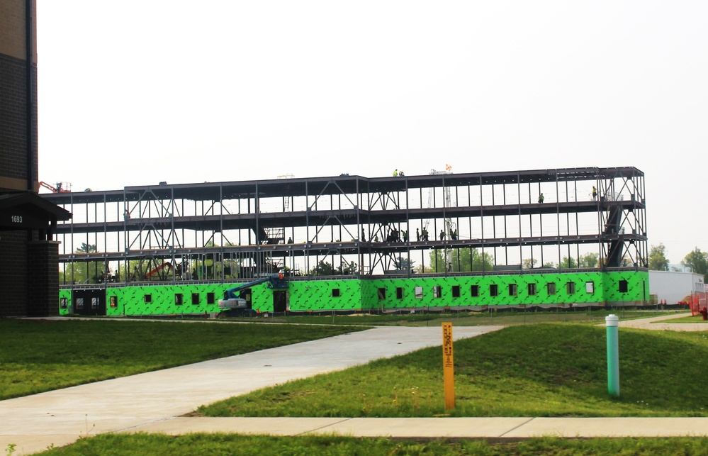 May 2024 barracks construction operations at Fort McCoy