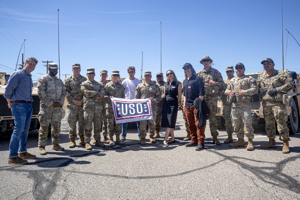 The Bikeriders stars and director visit Fort Irwin