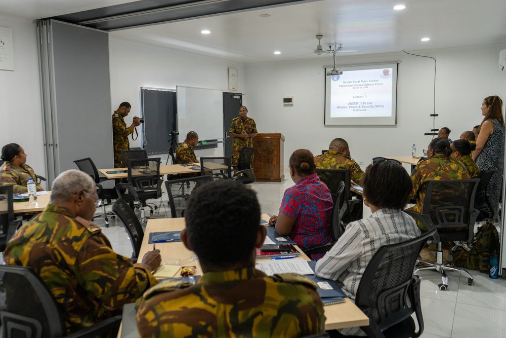 Papua New Guinea Defense Force completes Gender Focal Point training with U.S. DoD support