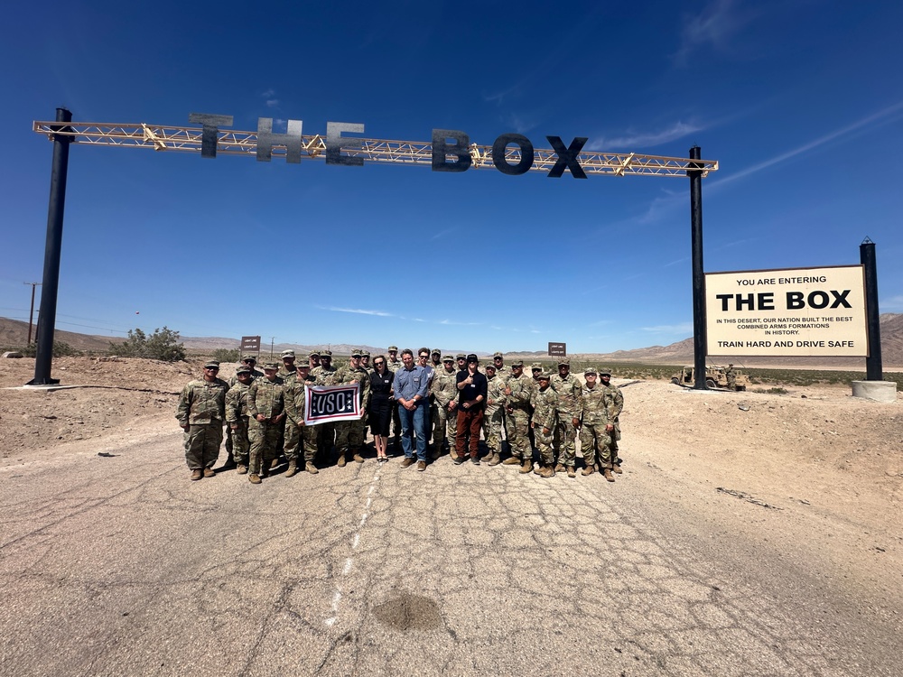 The Bikeriders stars and director visit Fort Irwin