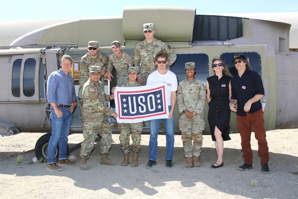 The Bikeriders stars and director visit Fort Irwin