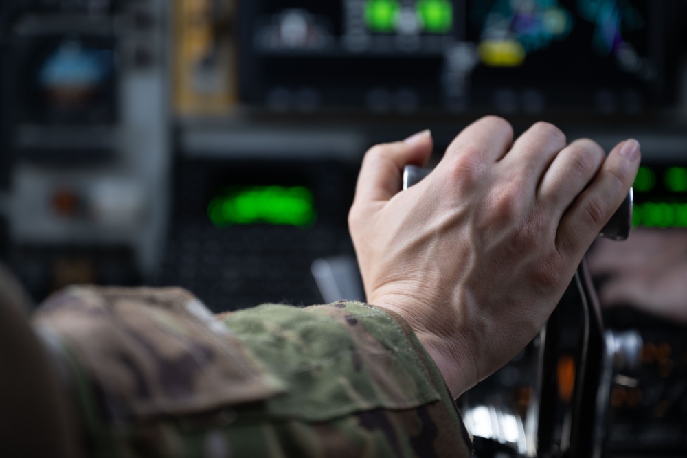 KC-135s refuel F-15s in U.S. Central Command during exercise Yellow Sands 24.4