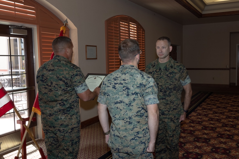 Master Sgt. Sean M. Denson gets promoted to master gunnery sergeant