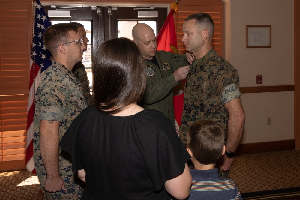 Master Sgt. Sean M. Denson gets promoted to master gunnery sergeant