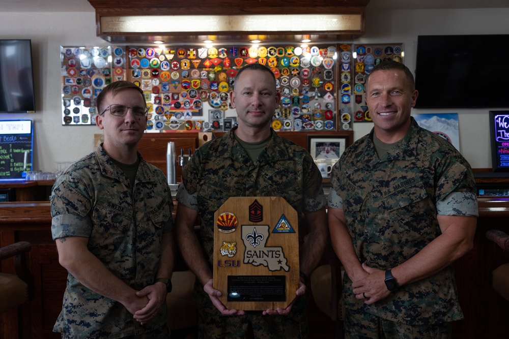 Master Sgt. Sean M. Denson gets promoted to master gunnery sergeant