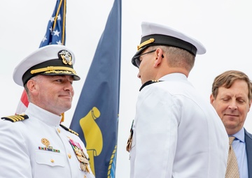 Commander Grant Wanier Assumes Command of USS Hampton