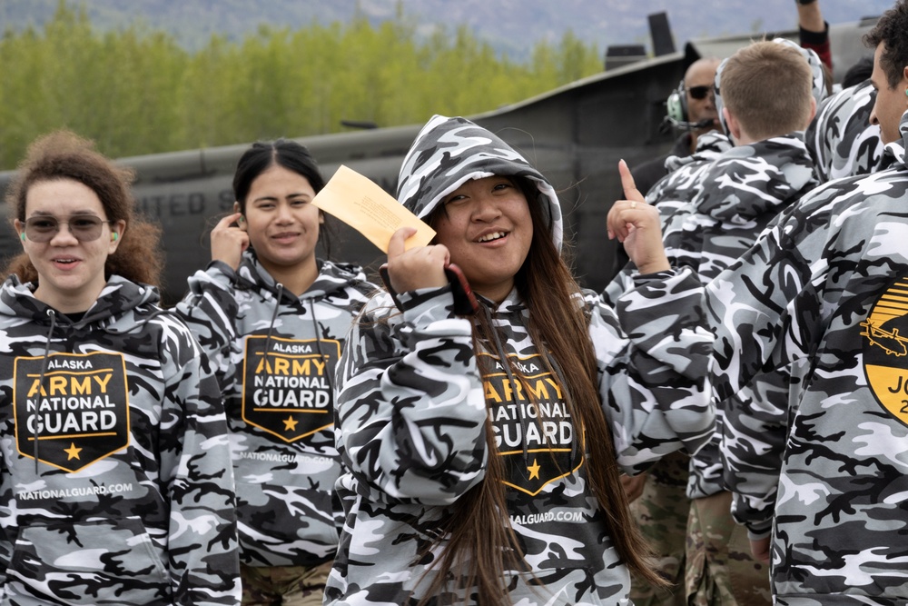 Junior Reserve Officer Training Corps cadets visit JBER Cadet Leadership Challenge camp