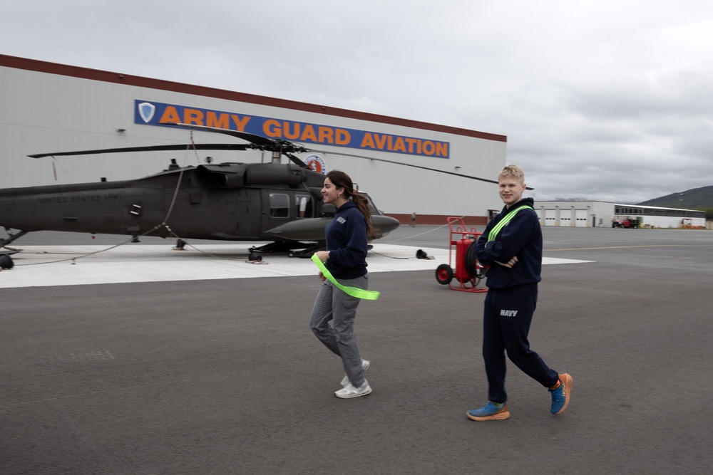 Junior Reserve Officer Training Corps cadets visit JBER Cadet Leadership Challenge camp