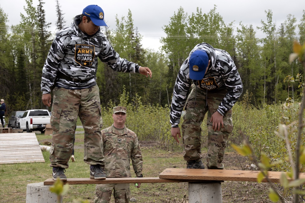 Junior Reserve Officer Training Corps cadets visit JBER Cadet Leadership Challenge camp