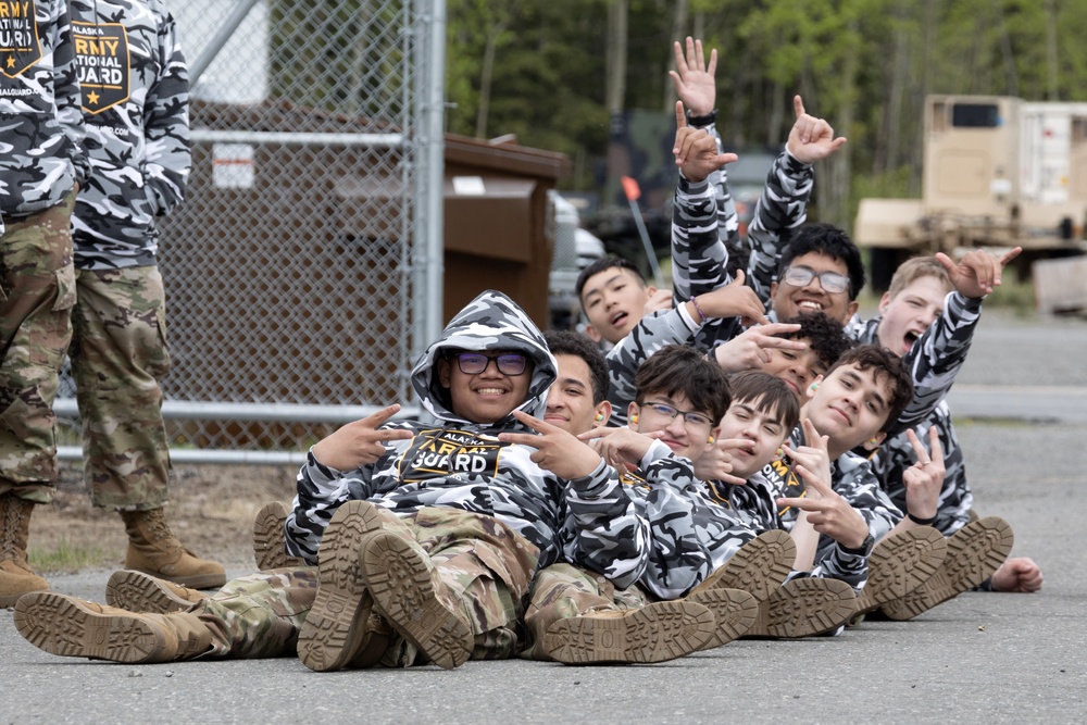 Junior Reserve Officer Training Corps cadets visit JBER Cadet Leadership Challenge camp