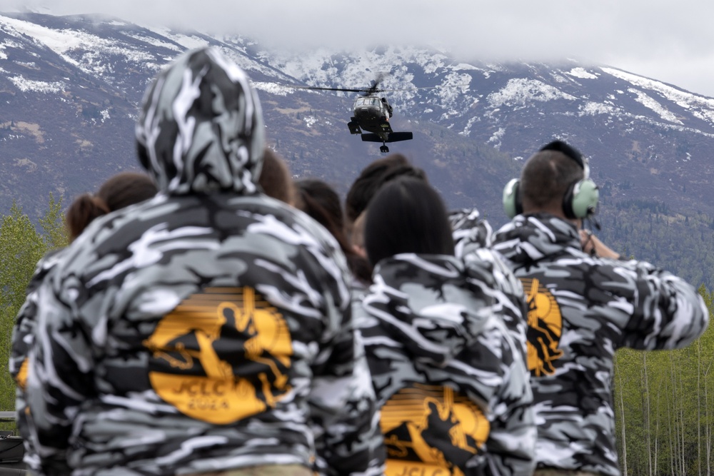 Junior Reserve Officer Training Corps cadets visit JBER Cadet Leadership Challenge camp