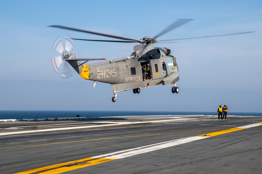 Carrier Strike Group 10 Conducts Bilateral Exercise with Argentine Navy