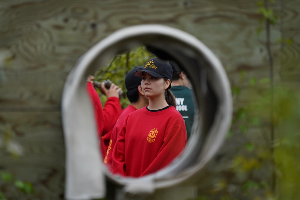 Junior Reserve Officer Training Corps cadets visit JBER Cadet Leadership Challenge camp