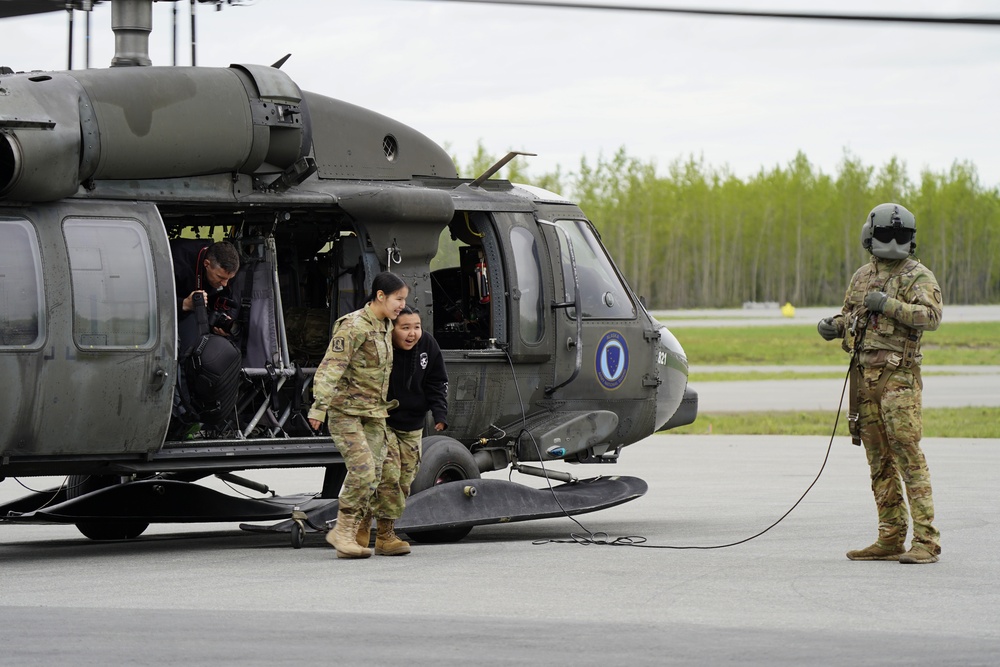 Junior Reserve Officer Training Corps cadets visit JBER Cadet Leadership Challenge camp