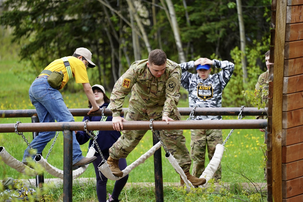 Junior Reserve Officer Training Corps cadets visit JBER Cadet Leadership Challenge camp