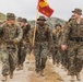 HQ Bn. Marines participate in 6-mile hike