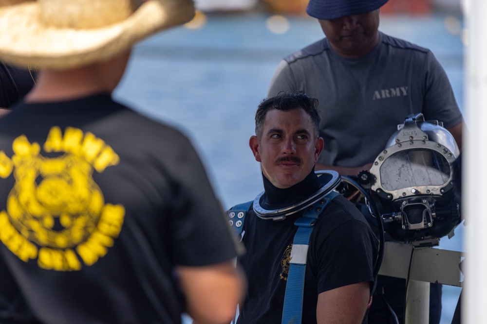 Fortifying partnerships: US Army, AFP divers clear Basco Port obstacles