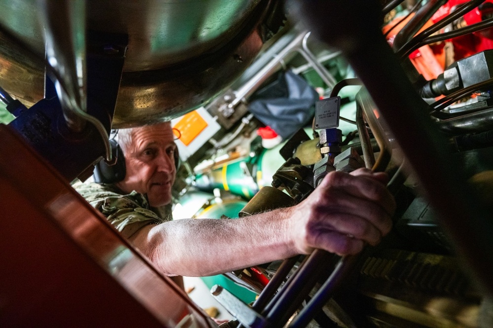 Adm. Stephen Koehler and Fleet Master Chief Davis visit USS Jefferson City (SSN 759) and Polaris Point, Naval Base Guam