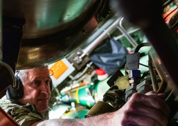 Adm. Stephen Koehler and Fleet Master Chief Davis visit USS Jefferson City (SSN 759) and Polaris Point, Naval Base Guam