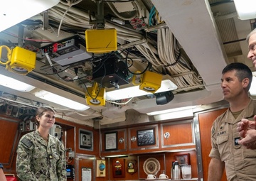 Adm. Stephen Koehler and Fleet Master Chief Davis visit USS Jefferson City (SSN 759) and Polaris Point, Naval Base Guam