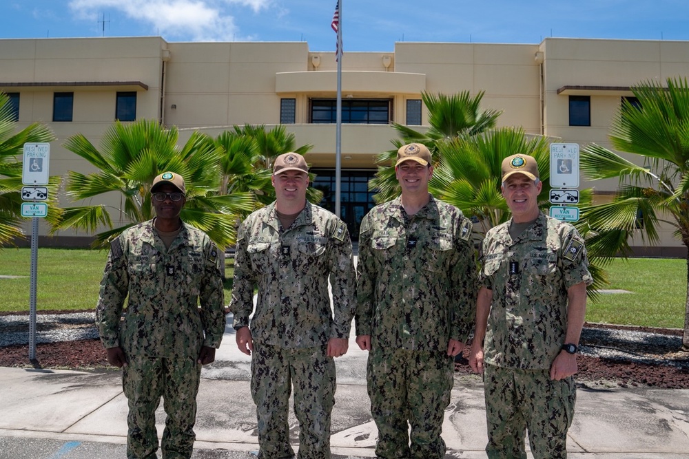 Adm. Stephen Koehler and Fleet Master Chief Davis visit USS Jefferson City (SSN 759) and Polaris Point, Naval Base Guam