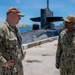 Adm. Stephen Koehler and Fleet Master Chief Davis visit USS Jefferson City (SSN 759) and Polaris Point, Naval Base Guam