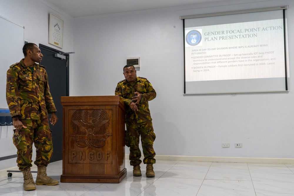 Papua New Guinea Defense Force completes Gender Focal Point training with U.S. DoD support