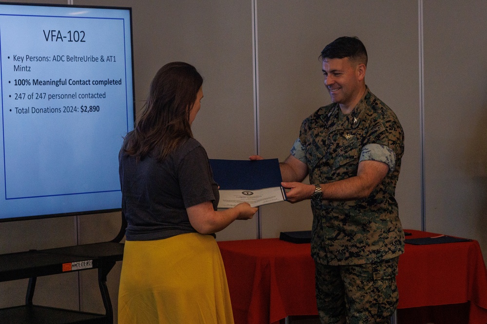 Navy-Marine Corps Relief Society recognizes the efforts of volunteers and service members across MCAS Iwakuni