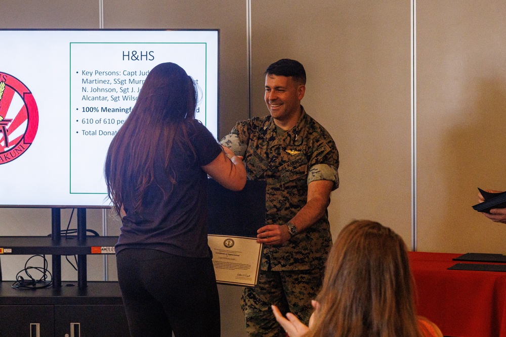 Navy-Marine Corps Relief Society recognizes the efforts of volunteers and service members across MCAS Iwakuni