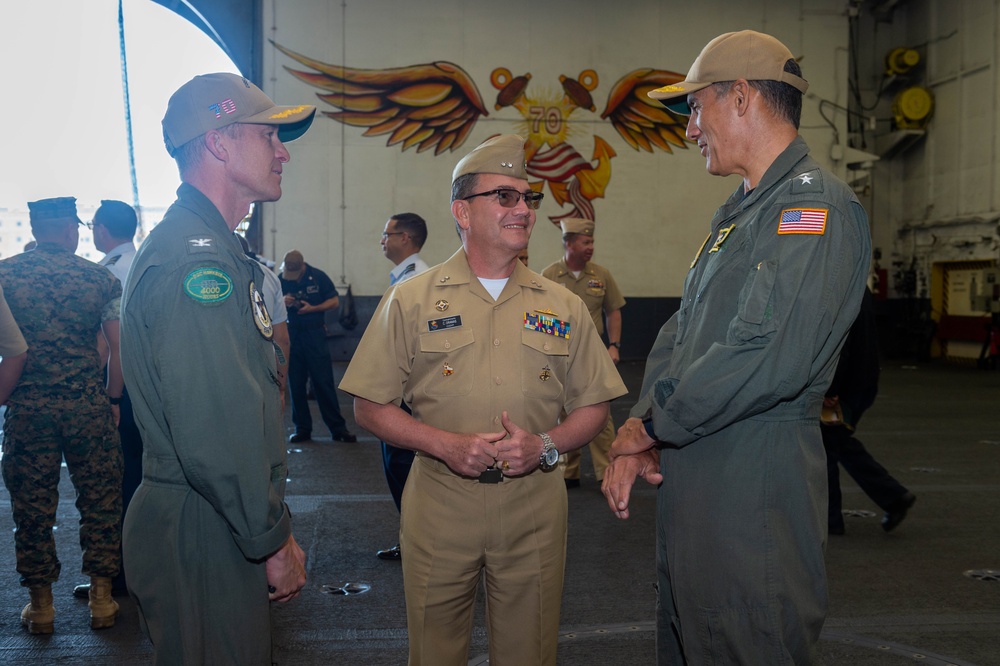 Colombian War College Tours USS Carl Vinson (CVN 70)