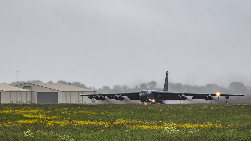 69th Expeditionary Bomb Squadron B-52s execute Bomber Task Force 24-3