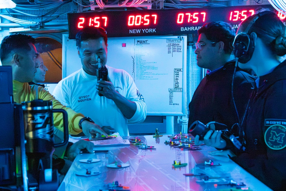 Abraham Lincoln conducts routine operations