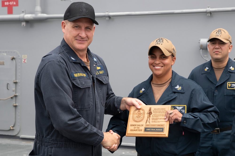 USS Tripoli Awards Ceremony