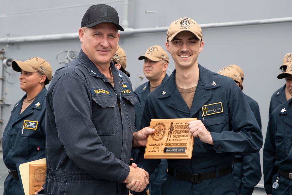 USS Tripoli Awards Ceremony