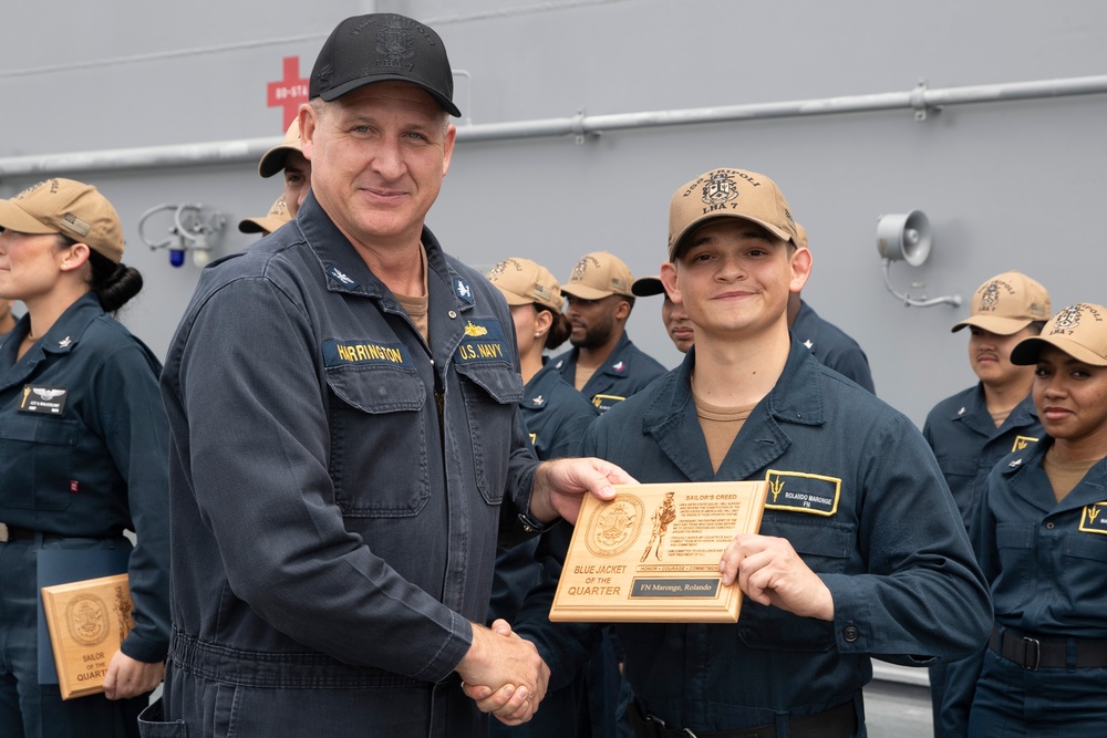 USS Tripoli Awards Ceremony