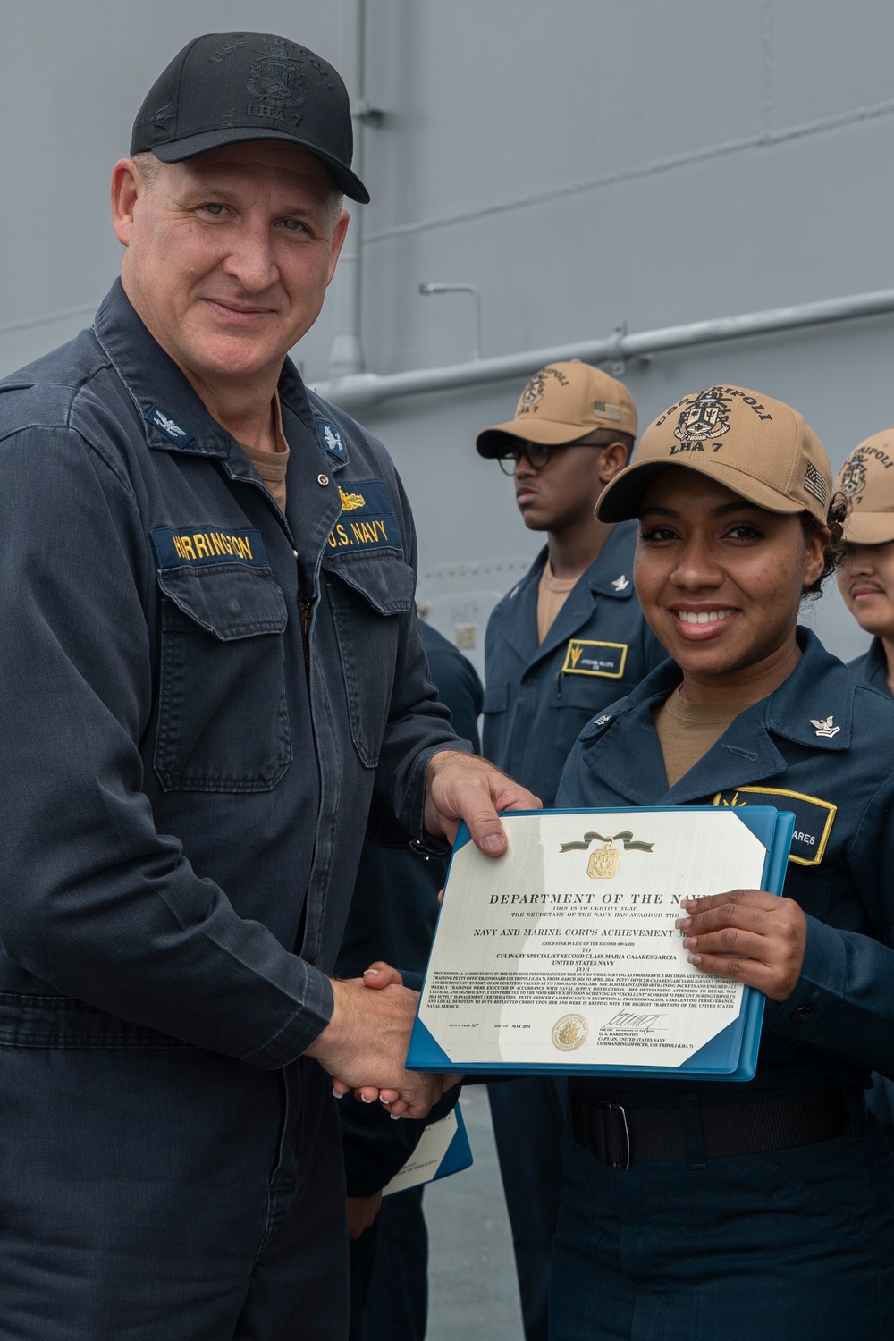 USS Tripoli Awards Ceremony