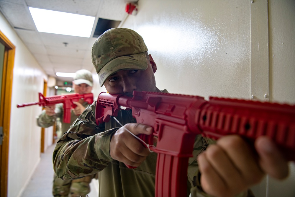 Security Forces Practices Close Quarters Battle