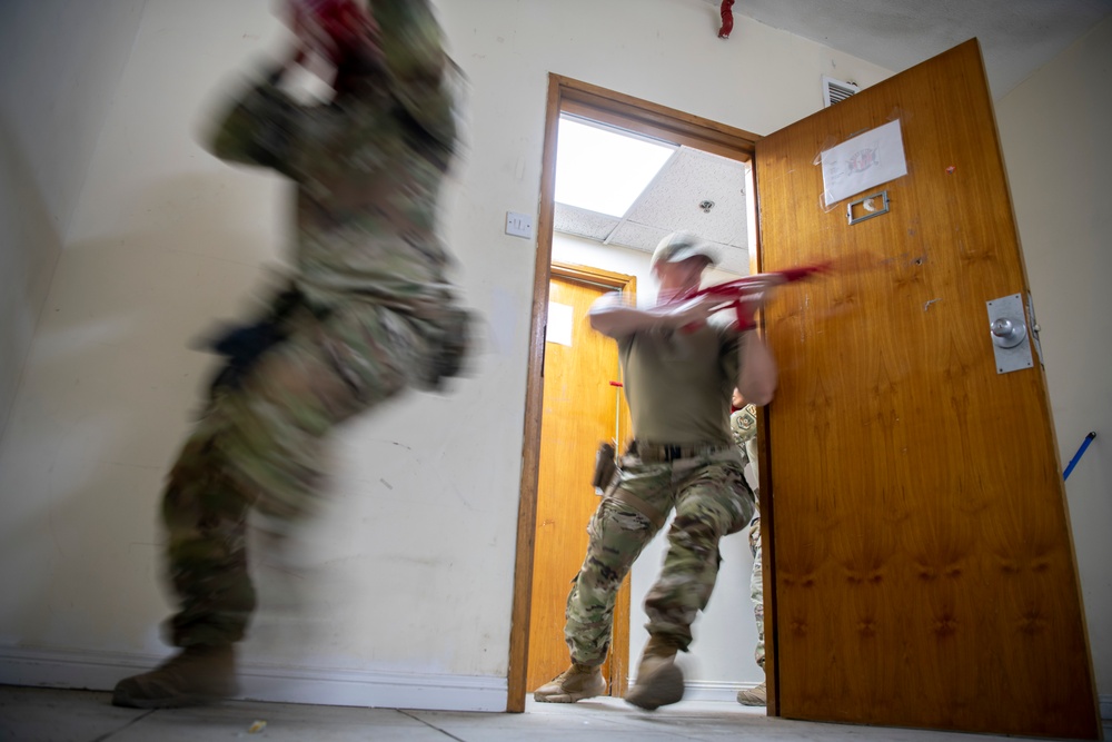 Security Forces Practices Close Quarters Battle