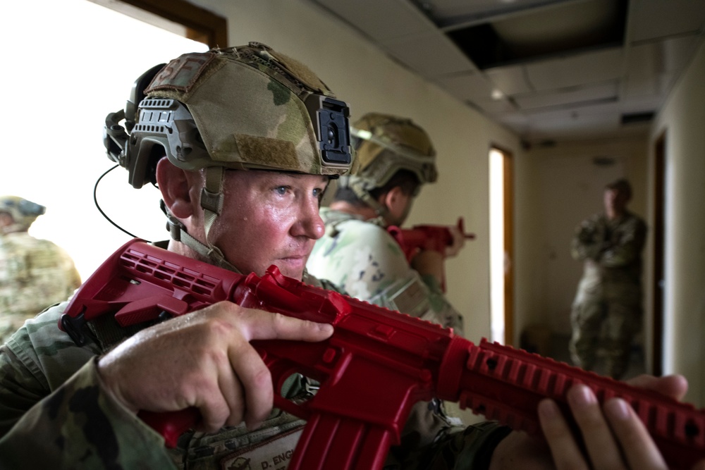 Security Forces Practices Close Quarters Battle