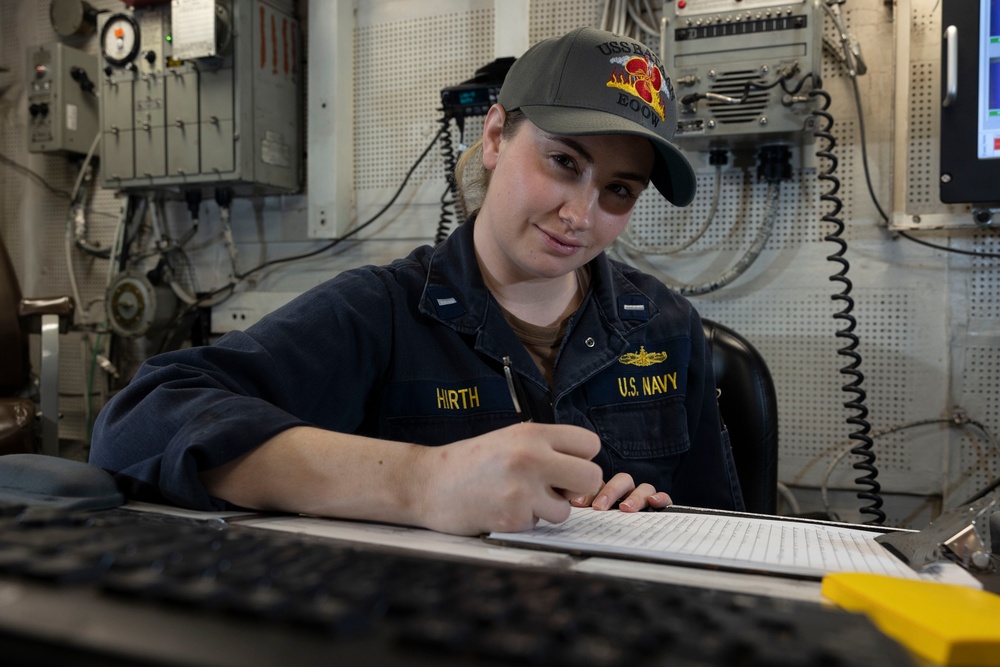 USS Bataan Stands Full Female Engineering Watch Team