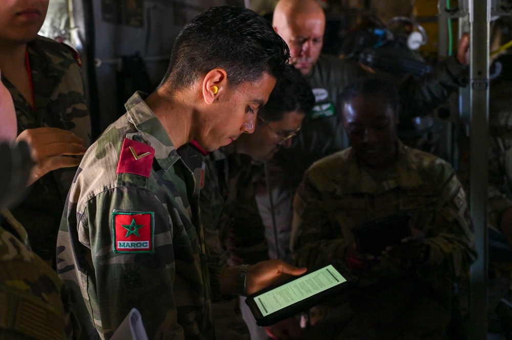 Combined in-flight AE training at African Lion 2024