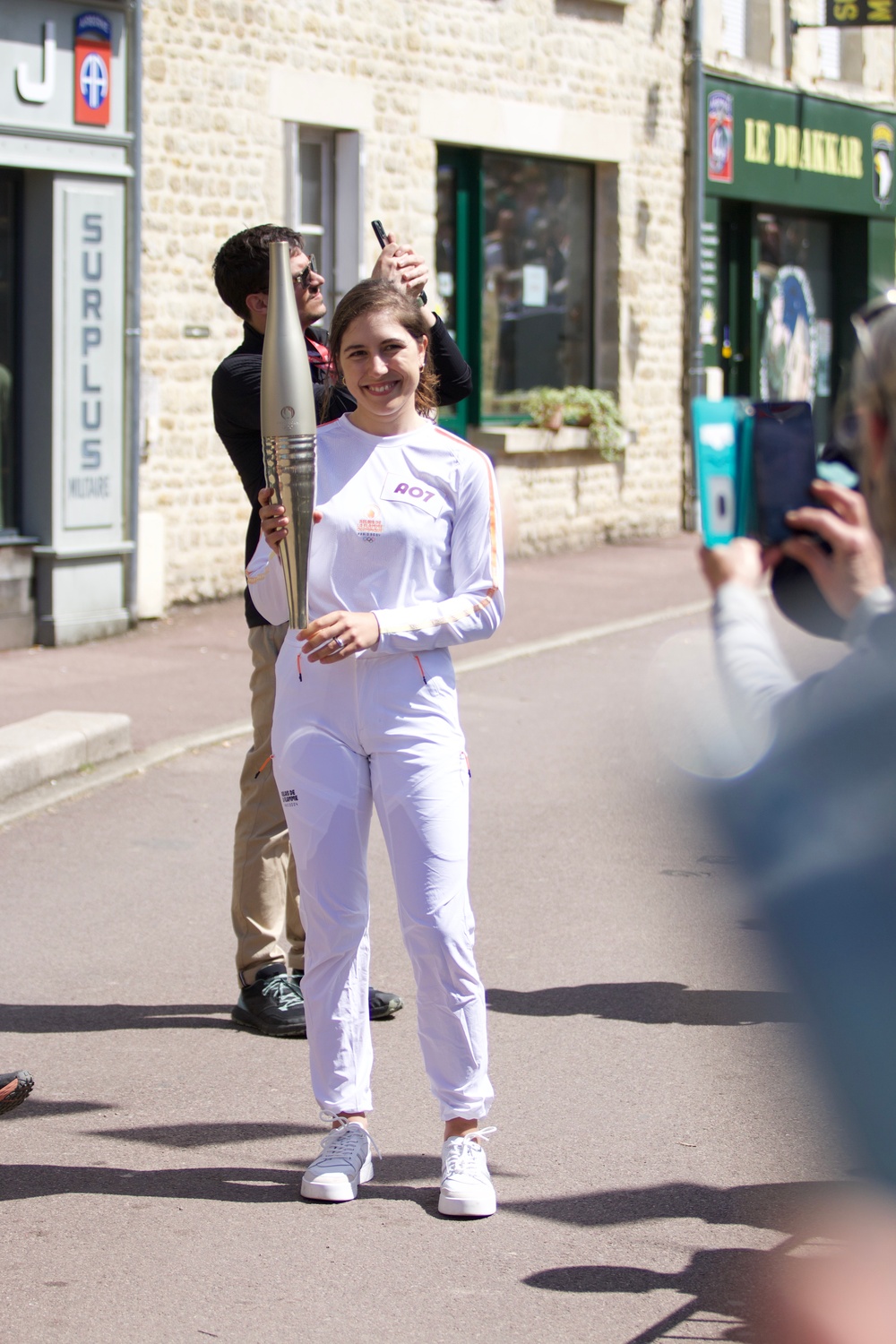 Paris 2024 Olympic Flame Illuminates Sainte-Mère-Église days before 80th D-Day Anniversary