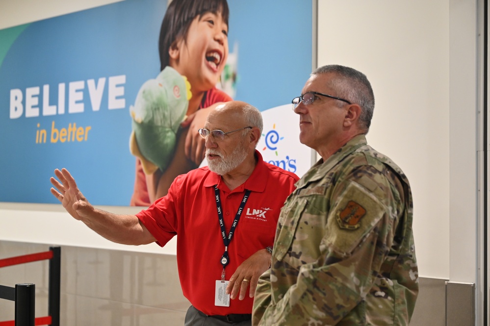 Lincoln Airport ribbon cutting ceremony