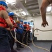 USS Ronald Reagan (CVN 76) conducts a fueling-at-sea with USNS John Ericsson (T-AO 194)