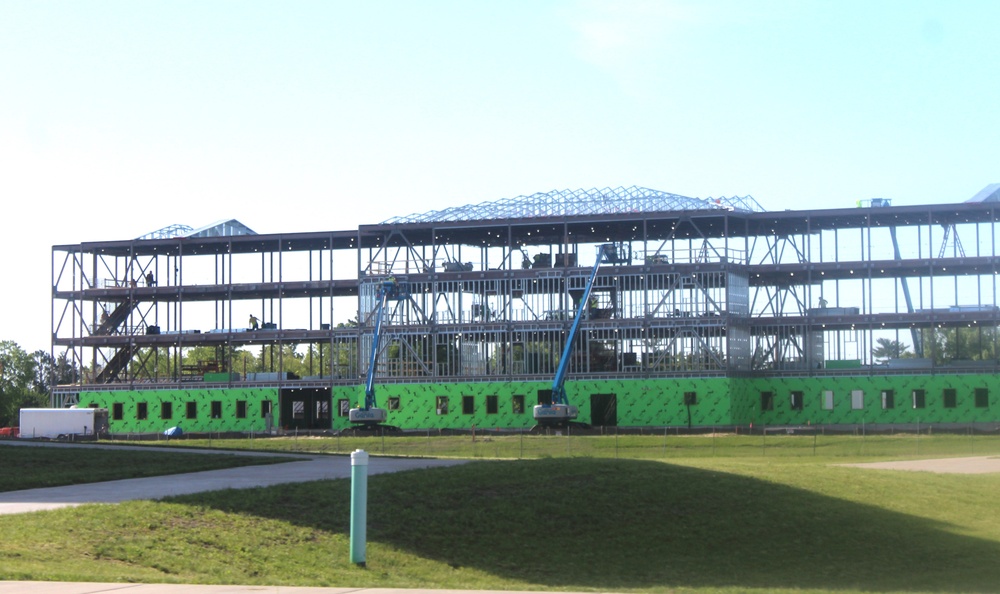 May 2024 barracks construction operations at Fort McCoy