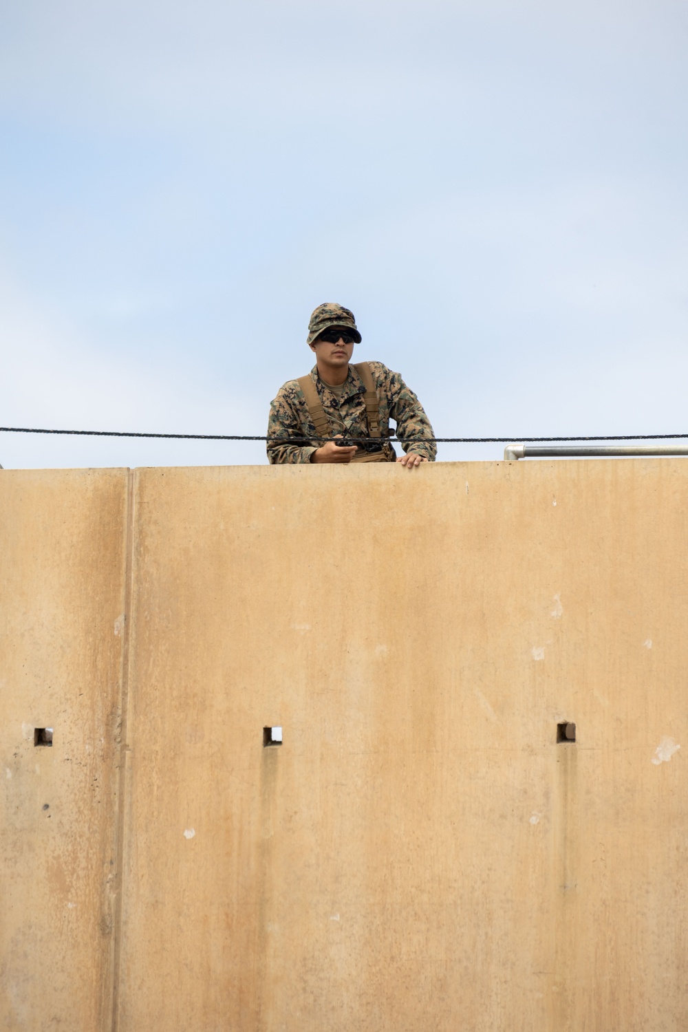 U.S. Marines, Emirati soldiers patrol infantry immersion trainer